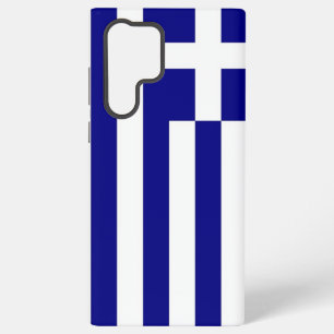 Samsung Galaxy S22 Ultra Hoes met Griekse vlag Hoesje