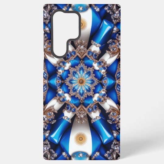 Samsung Galaxy S22 Ultra Hoesje Argentijnse kleure (Achterkant)