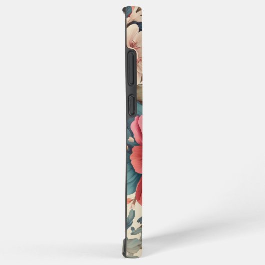 Samsung Galaxy S22 Ultra Hoesje, Bloemen patroon Samsung Galaxy Hoesje (Rechterkant)