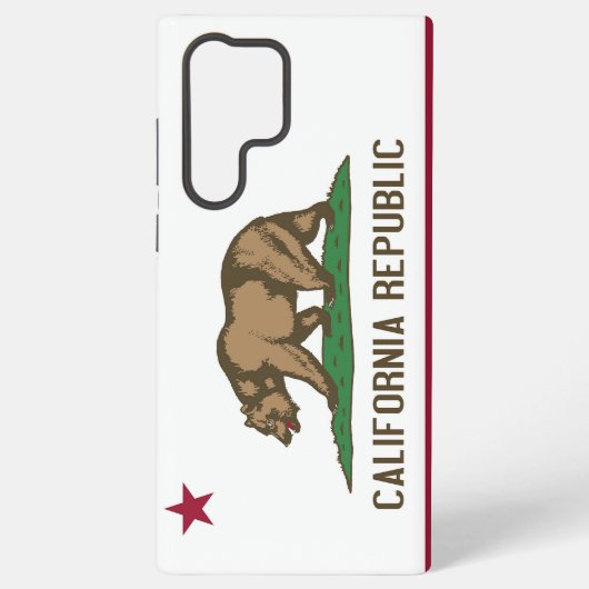 Samsung Galaxy S22 Ultra Hoesje Flag of California (Achterkant)