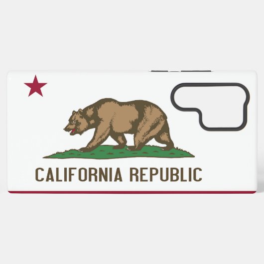 Samsung Galaxy S22 Ultra Hoesje Flag of California (Achterkant horizontaal)
