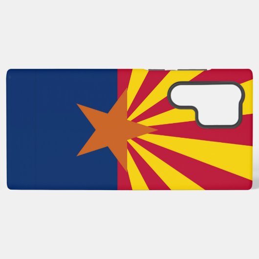 Samsung Galaxy S22 Ultra Hoesje Flag van Arizona,  (Achterkant horizontaal)