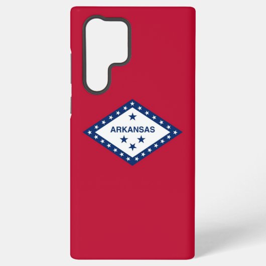 Samsung Galaxy S22 Ultra Hoesje Flag van Arkansas (Achterkant)