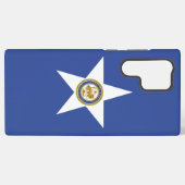 Samsung Galaxy S22 Ultra Hoesje Houston vlag (Achterkant horizontaal)
