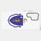 Samsung Galaxy S22 Ultra Hoesje Massachusetts vlag (Achterkant horizontaal)