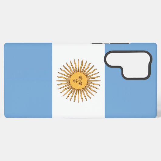 Samsung Galaxy S22 Ultra Hoesje met Argentijnse vl (Achterkant horizontaal)