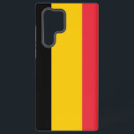 Samsung Galaxy S22 Ultra Hoesje met Belgische vlag<br><div class="desc">Transformeer uw Samsung Galaxy S22 Ultra met onze exclusieve telefoonhoes met de vlag van België! Deze telefoonhoes is vervaardigd met zorgvuldige aandacht voor detail en toont met trots het iconische ontwerp van de Belgische vlag. De vlag bestaat uit drie verticale strepen in zwart, geel en rood. Of je nu Belgisch...</div>
