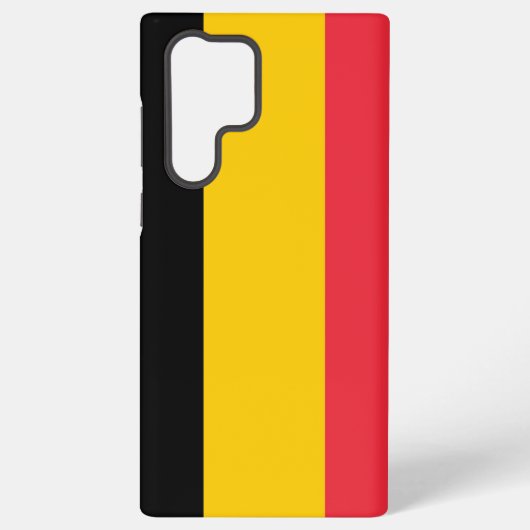 Samsung Galaxy S22 Ultra Hoesje met Belgische vlag (Achterkant)