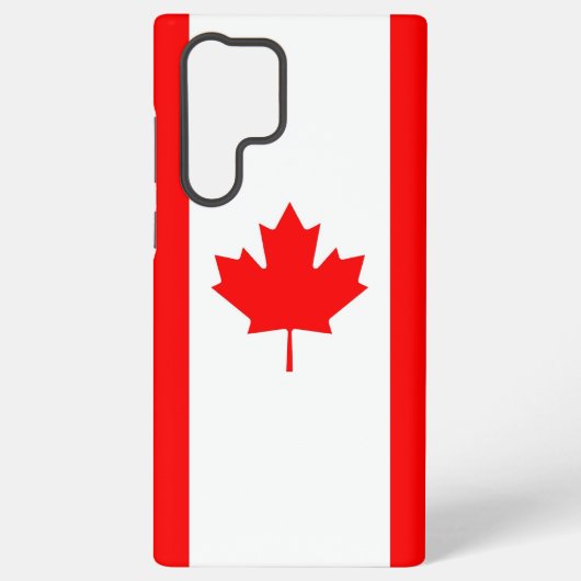 Samsung Galaxy S22 Ultra Hoesje met Canadese vlag (Achterkant)