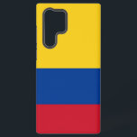 Samsung Galaxy S22 Ultra Hoesje met Colombiaanse v<br><div class="desc">Transformeer uw Samsung Galaxy S22 Ultra met onze exclusieve telefoonhoes met de vlag van Colombia! Deze telefoonhoes is vervaardigd met nauwgezette aandacht voor detail en toont met trots het levendige ontwerp van de Colombiaanse vlag. De vlag bestaat uit drie horizontale strepen: geel, blauw en rood, met de gele streep de...</div>