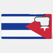Samsung Galaxy S22 Ultra Hoesje met Cuba vlag (Achterkant horizontaal)