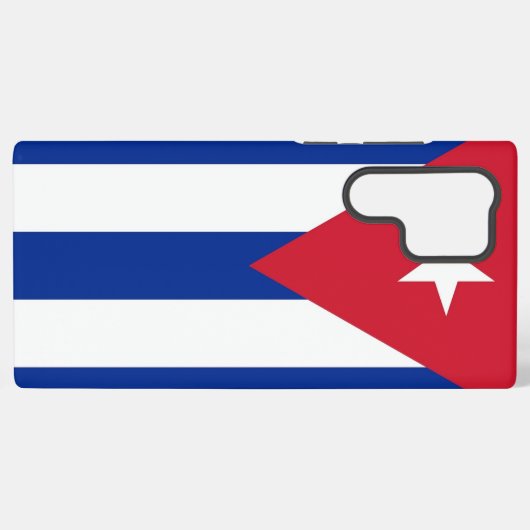 Samsung Galaxy S22 Ultra Hoesje met Cuba vlag (Achterkant horizontaal)