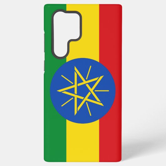 Samsung Galaxy S22 Ultra Hoesje met Ethiopische vl (Achterkant)