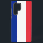 Samsung Galaxy S22 Ultra Hoesje met Franse vlag<br><div class="desc">Maak van uw Samsung Galaxy S22 Ultra een Franse trots met onze exclusieve cover met de vlag van Frankrijk! Deze cover, die met veel aandacht voor detail is gemaakt, laat met trots het iconische ontwerp van de Franse vlag zien. De vlag toont drie verticale strepen van blauw, wit en rood,...</div>