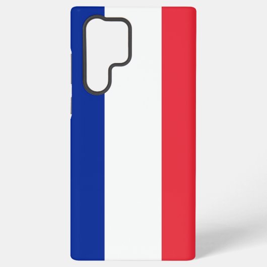 Samsung Galaxy S22 Ultra Hoesje met Franse vlag (Achterkant)