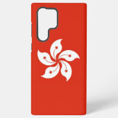 Samsung Galaxy S22 Ultra Hoesje met Hong Kong vlag (Achterkant)