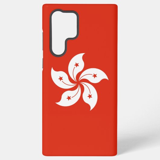 Samsung Galaxy S22 Ultra Hoesje met Hong Kong vlag (Achterkant)