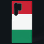Samsung Galaxy S22 Ultra Hoesje met Hongaarse vlag<br><div class="desc">Voeg een vleugje Hongaars trots toe aan je Samsung Galaxy S22 Ultra met onze exclusieve cover met de Hongaarse vlag! Deze cover, die met zorgvuldige aandacht voor detail is gemaakt, viert het Hongaarse erfgoed en de culturele rijkdom. Het ontwerp toont trots het iconische driekleurenpatroon van rode, witte en groene horizontale...</div>
