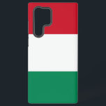 Samsung Galaxy S22 Ultra Hoesje met Hongaarse vlag<br><div class="desc">Voeg een vleugje Hongaars trots toe aan je Samsung Galaxy S22 Ultra met onze exclusieve cover met de Hongaarse vlag! Deze cover, die met zorgvuldige aandacht voor detail is gemaakt, viert het Hongaarse erfgoed en de culturele rijkdom. Het ontwerp toont trots het iconische driekleurenpatroon van rode, witte en groene horizontale...</div>