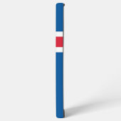 Samsung Galaxy S22 Ultra Hoesje met IJslandse vlag (Linkerkant)