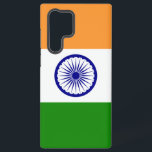 Samsung Galaxy S22 Ultra Hoesje met Indiase vlag<br><div class="desc">Voeg een vleugje Indiase trots toe aan je Samsung Galaxy S22 Ultra met onze exclusieve cover met de Indiase vlag! Deze cover is vervaardigd met zorgvuldige aandacht voor detail en is meer dan alleen maar een beschermend accessoire; het is een ode aan het Indiase erfgoed en de culturele rijkdom. Het...</div>