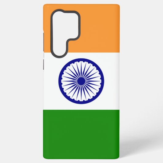 Samsung Galaxy S22 Ultra Hoesje met Indiase vlag (Achterkant)