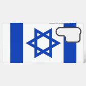 Samsung Galaxy S22 Ultra Hoesje met Israëlische vl (Achterkant horizontaal)