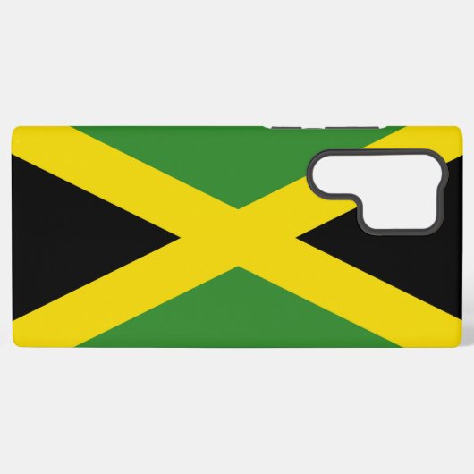 Samsung Galaxy S22 Ultra Hoesje met Jamaica vlag (Achterkant horizontaal)