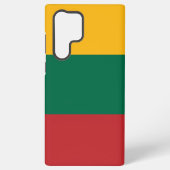 Samsung Galaxy S22 Ultra Hoesje met Litouwse vlag (Achterkant)