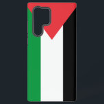 Samsung Galaxy S22 Ultra Hoesje met Palestijnse vl<br><div class="desc">Bescherm uw Samsung Galaxy S22 Ultra in stijl met dit aangepaste hoesje met de Palestijnse vlag! Dit hoesje is ontworpen met het oog op zowel bescherming als esthetiek en toont de iconische kleuren van de Palestijnse vlag - rood, groen, wit en zwart. Het gedurfde ontwerp brengt de kracht en symboliek...</div>
