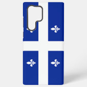 Samsung Galaxy S22 Ultra Hoesje met Quebec vlag (Achterkant)