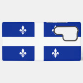 Samsung Galaxy S22 Ultra Hoesje met Quebec vlag (Achterkant horizontaal)