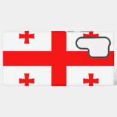 Samsung Galaxy S22 Ultra Hoesje met vlag van Georg (Achterkant horizontaal)