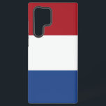 Samsung Galaxy S22 Ultra Hoesje Nederlandse vlag<br><div class="desc">Introductie van onze Samsung Galaxy S22 Ultra cover met de Nederlandse vlag, ontworpen om bescherming te combineren met een viering van het Nederlandse erfgoed. Deze cover, die met veel aandacht voor details is vervaardigd, toont trots de iconische driekleur van rood, wit en blauw, die de geschiedenis, cultuur en nationale identiteit...</div>