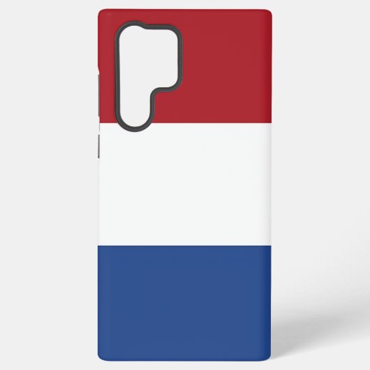 Samsung Galaxy S22 Ultra Hoesje Nederlandse vlag (Achterkant)