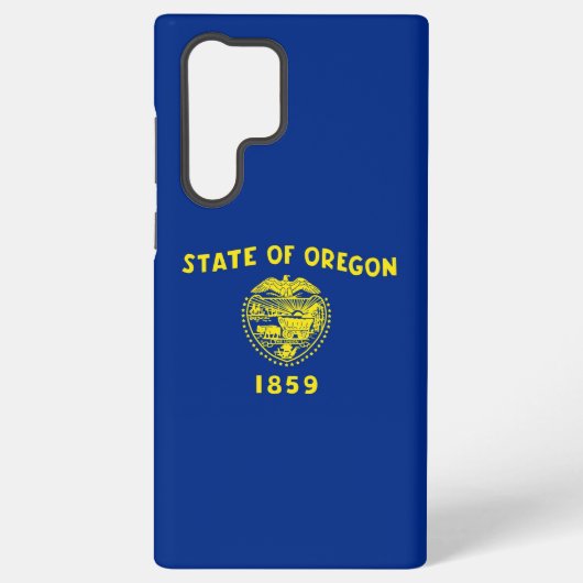 Samsung Galaxy S22 Ultra Hoesje Oregon vlag (Achterkant)
