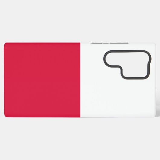 Samsung Galaxy S22 Ultra Hoesje Poolse vlag (Achterkant horizontaal)