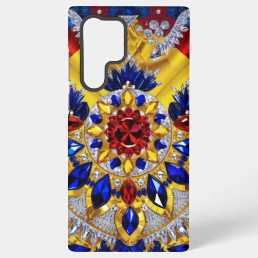 Samsung Galaxy S22 Ultra Hoesje Roemeense kleuren (Achterkant)