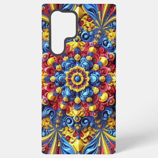 Samsung Galaxy S22 Ultra Hoesje Roemeense kleuren (Achterkant)