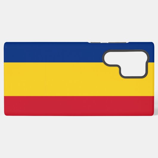 Samsung Galaxy S22 Ultra Hoesje Roemenië vlag (Achterkant horizontaal)