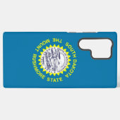 Samsung Galaxy S22 Ultra Hoesje South Dakota vlag (Achterkant horizontaal)