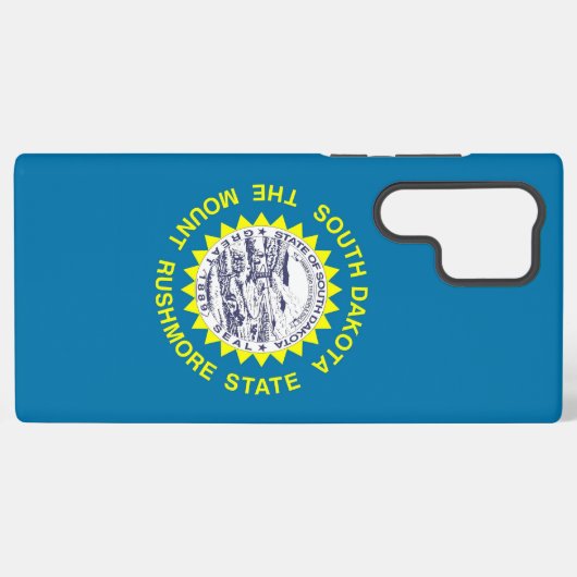 Samsung Galaxy S22 Ultra Hoesje South Dakota vlag (Achterkant horizontaal)