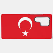 Samsung Galaxy S22 Ultra Hoesje Turkije vlag (Achterkant horizontaal)
