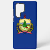 Samsung Galaxy S22 Ultra Hoesje Vermont vlag (Achterkant)