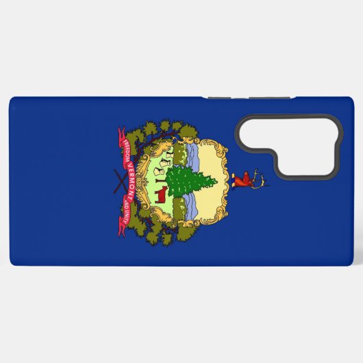 Samsung Galaxy S22 Ultra Hoesje Vermont vlag (Achterkant horizontaal)