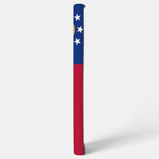 Samsung Galaxy S22 Ultra Hoesje Vlag van Georgië (Linkerkant)