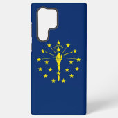 Samsung Galaxy S22 Ultra Hoesje Vlag van Indiana (Achterkant)