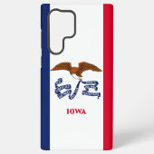 Samsung Galaxy S22 Ultra Hoesje Vlag van Iowa (Achterkant)