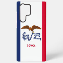 Samsung Galaxy S22 Ultra Hoesje Vlag van Iowa
