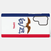 Samsung Galaxy S22 Ultra Hoesje Vlag van Iowa (Achterkant horizontaal)